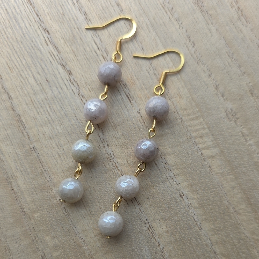 Handmade Dolomite Jasper Cascade Earrings